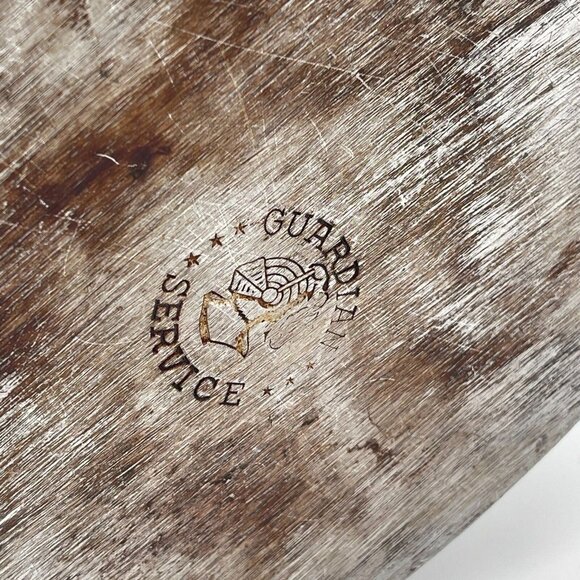 Vintage Guardian Service Ware Heavy Aluminum Triangle Heart Roasting Pot w Lid - Picture 4 of 4